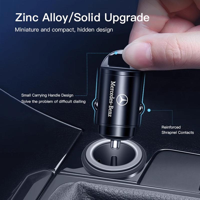 WLX4 Car Mounted Hidden Mini Super Fast Charging Charger Sticker For Mercedes Benz AMG A C E W203 W205 W206 W211 W220 W212 W201 W210
