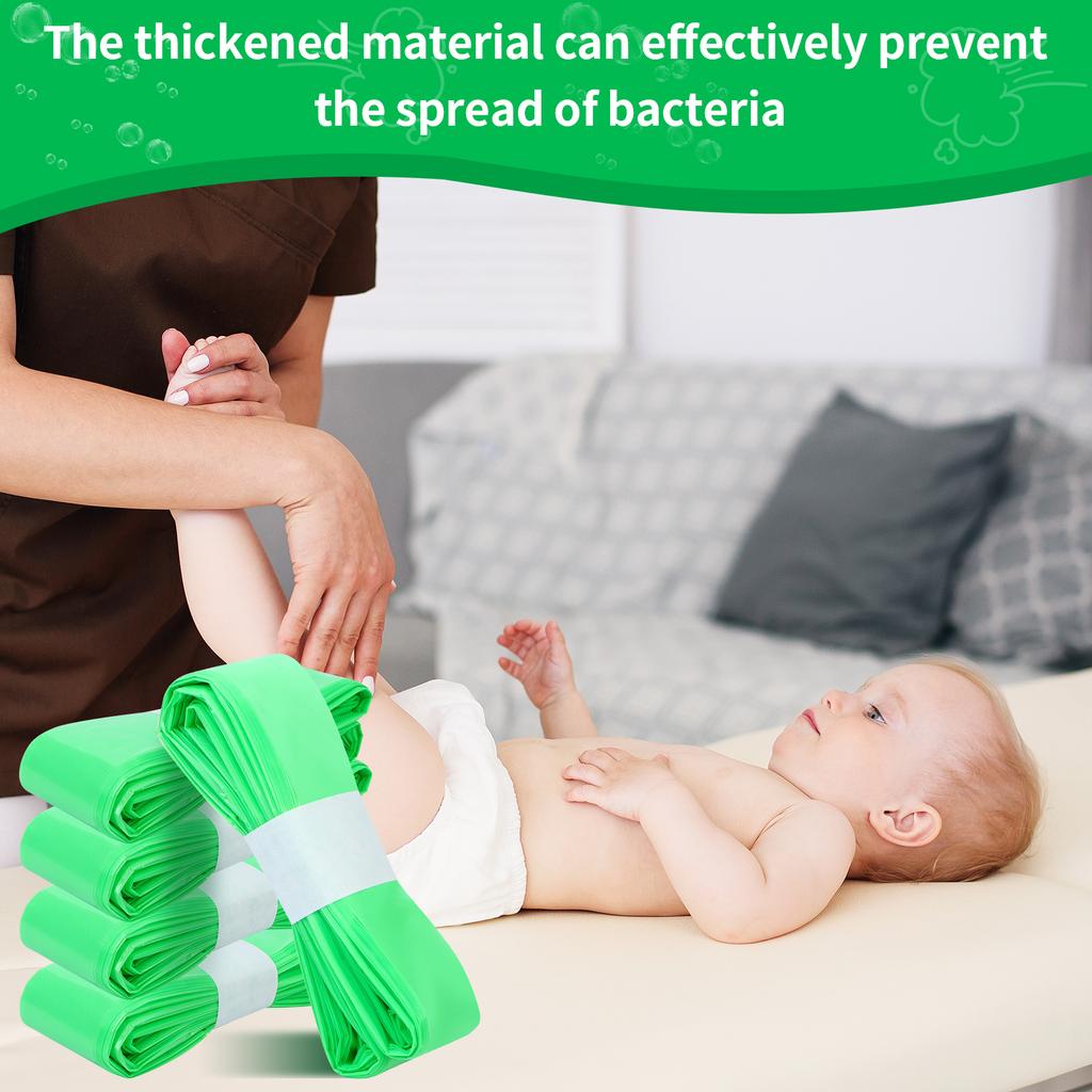 16 шт. Сменные пакеты для горшка для подгузников Пакеты для утилизации подгузников 4,5 м Ароматизированные детским ароматом Пластиковые пакеты для утилизации подгузников Одноразовые