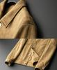 Men's British Style Suede Velvet Jacket, Autumn/Winter, Light Luxury Casual Business, High-End Feel, Windproof Lapel Coach Top