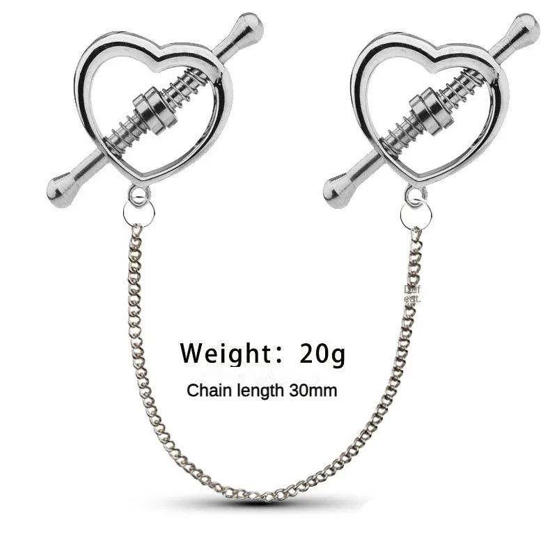 Регулируемые зажимы для сосков из нержавеющей стали – Эротическая стимуляция сосков и БДСМ для женщин ( Фетиш Игрушка для Связывания)