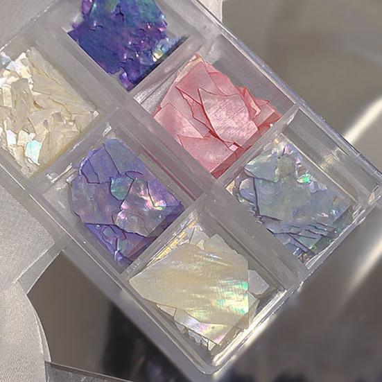 Delicate Nail Art Flake Irregular Shape Boxed Nail Art Decor