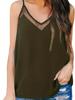 2026 Spring/Summer Women's Solid Color Mesh V-Neck Camisole - European & American Fashion