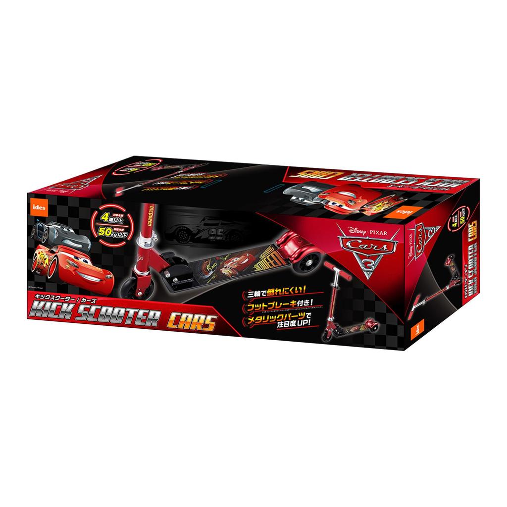 [Официальный] Самокат Ides Кикборд Трехколесный Дисней Складной Компактный с Ножным Тормозом для Детей (автомобилей)