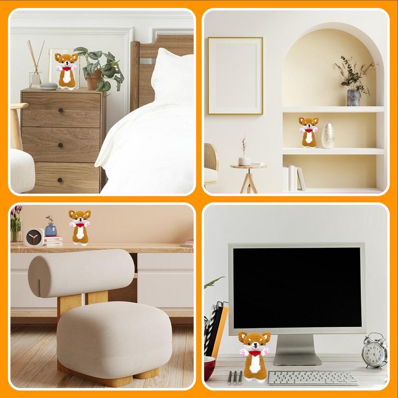 Набор для начинающих крючком Собака Животное Набор для вязания Набор для вязания крючком для начинающих Милый набор для вязания крючком животного Набор для вязания крючком для начинающих