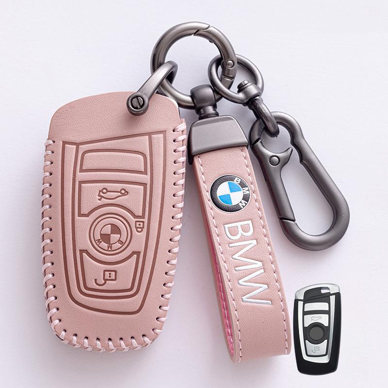 AXNX2 Fashion Leather Car Remote Key Case Cover For BMW 1 2 3 4 5 6 Series X1 X3 X4 X5 X6 F36 F25 F26 F30 F34 F10 F07 F20 Z10 F15 F16