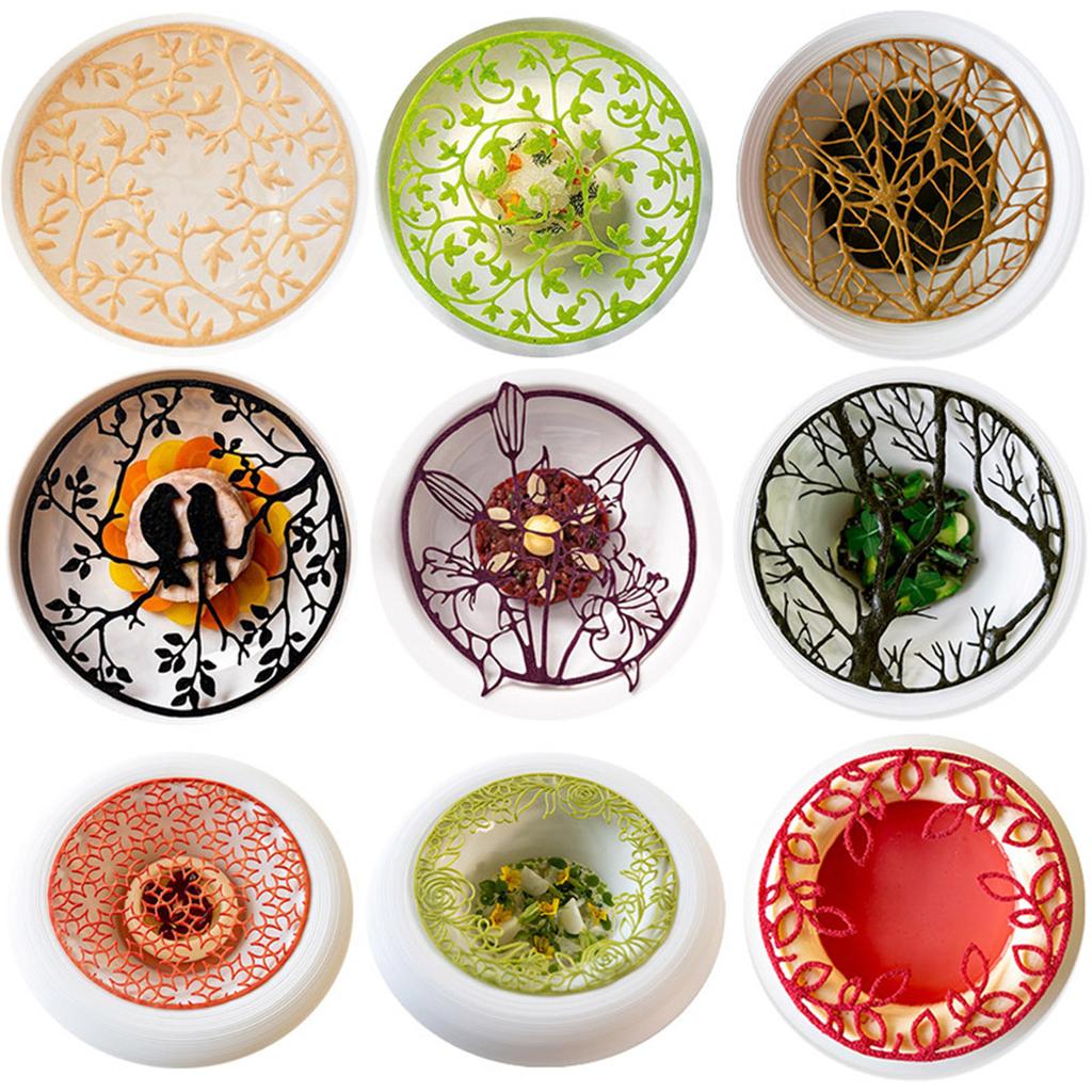 Узор из листьев и веток Кружевной коврик для торта Силиконовые формы для выпечки помадкой Коврик для отпечатков помадкой Товары для украшения торта