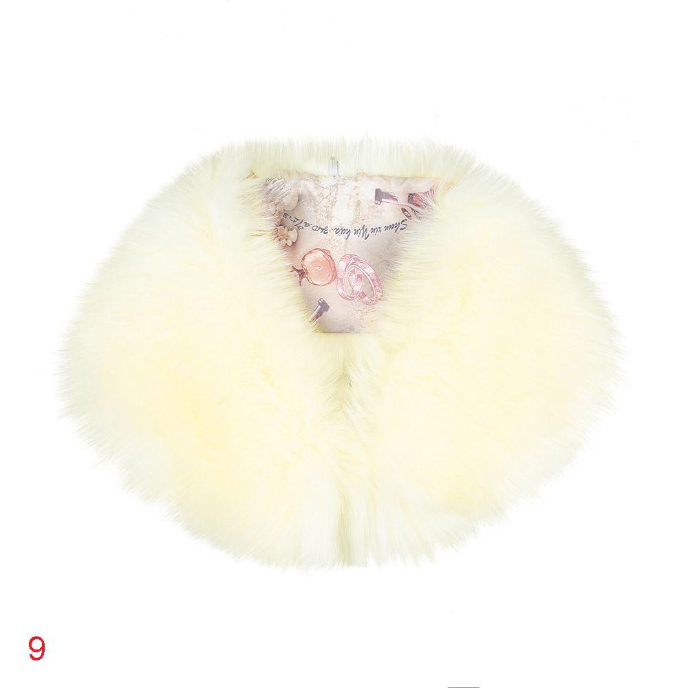 Modern Style Shawl Neckerchief Winter Warm Women Scarf Faux Fur Coat Collar