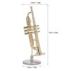  ature Trumpet   Brass Exquisite Design Romantic     Trumpet Model with Stand Case for Desk Bookshelf
