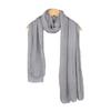Women Scarf Shawl Solid Color Furry Trim Versatile Shawl Wrap Soft Warm Long Scarf Winter Costume Accessory