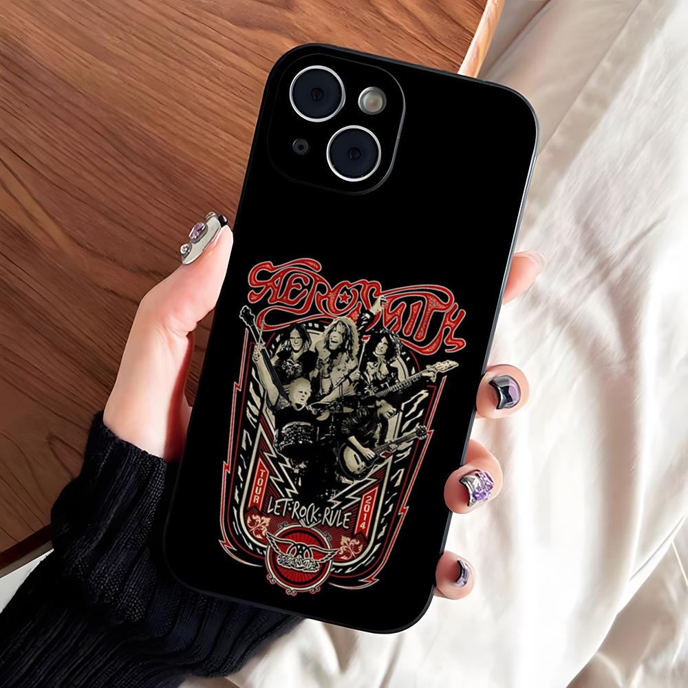 Punk Aerosmith Rock Cool Phone Case For IPhone 17 Pro Max 16 15 14 Pro Max 13 11 X Xs Xr 8 7Plus Silicone Cover