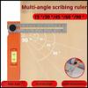 Multi-Function Marking Protractor Foldable Depth Measuring Tool Folding Ruler  Building Projects