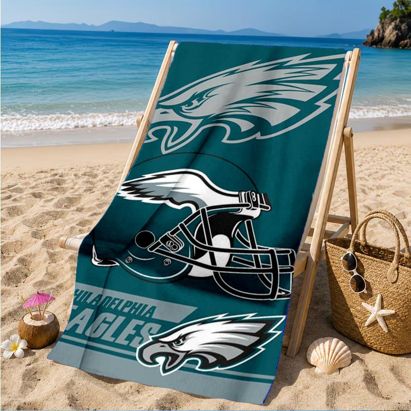 Philadelphia Eagles Beach Towel, Quick-drying, Easy to Care for, Suitable for Both Fitness and Beach Vacations,Sports Essential