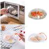 Anti-Sputtering Heat Resistant Kitchen Lid Microwave Food Cover Splatter Protector Plate Cover