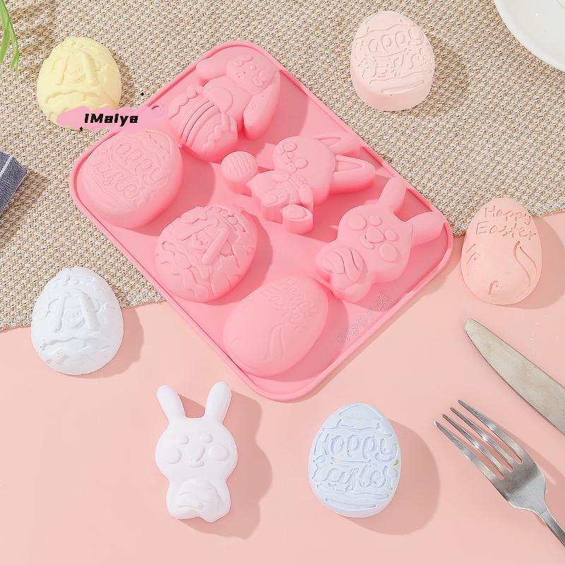 M-Пасхальный Кролик Форма для Выпечки Яйца из Силикона DIY Форма для Торта Печенья Шоколадные Конфеты Инструмент для Выпечки Для Пасхальной Вечеринки на День Рождения