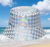European American Fashion Colorful Fish Scale Double-Sided Bucket Hat Trendy All-Match Sunscreen for Men Women Personalized Hat