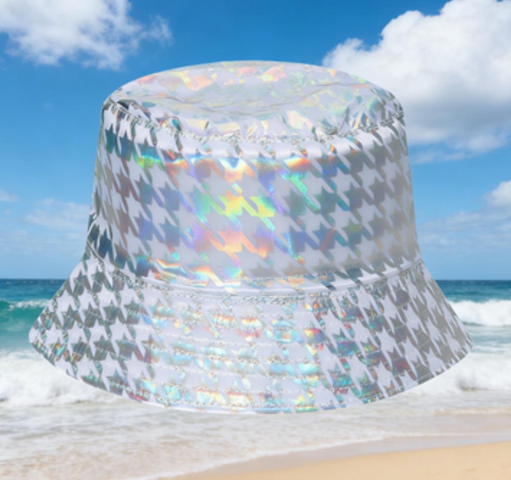 European American Fashion Colorful Fish Scale Double-Sided Bucket Hat Trendy All-Match Sunscreen for Men Women Personalized Hat