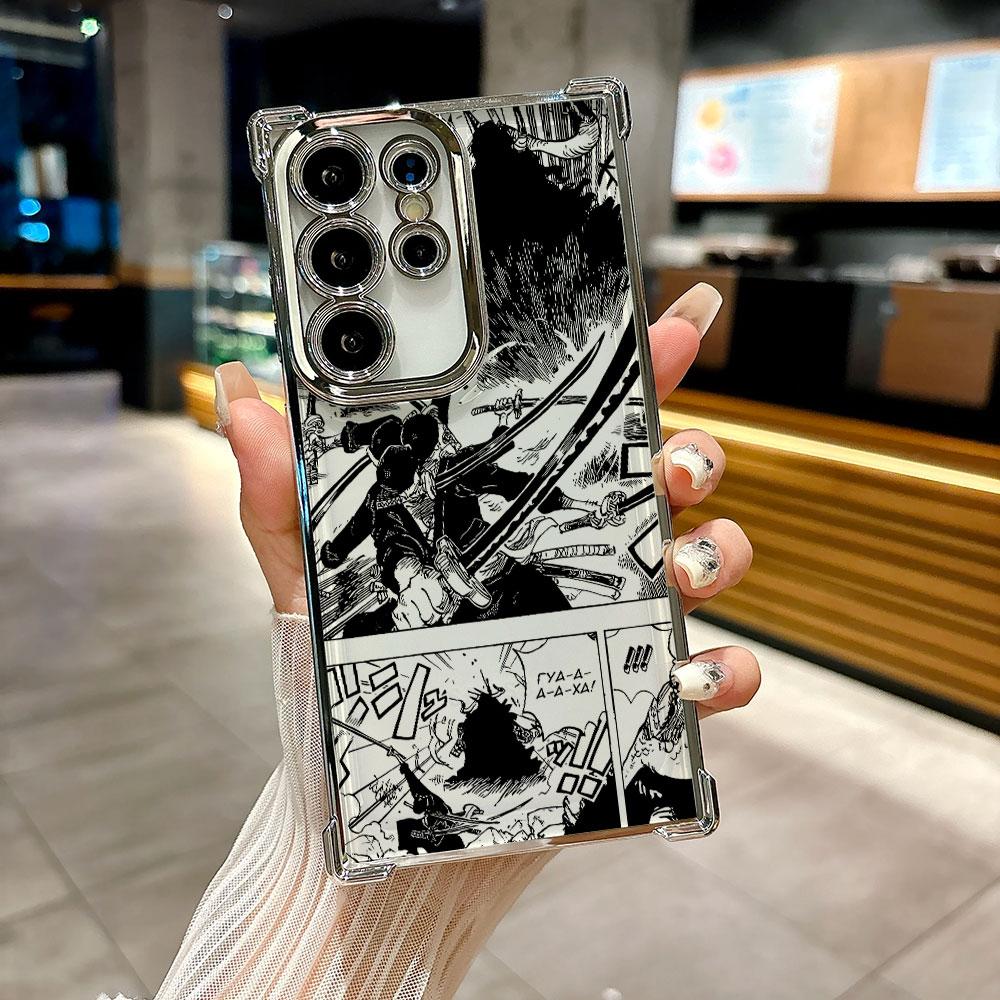 Чехол-бампер Roronoa Zoro One Pieces Manga для телефона Galaxy S26 Ultra Чехол для Samsung S26 S25 S24 S23 S21 Ultra S20 FE S25 Plus