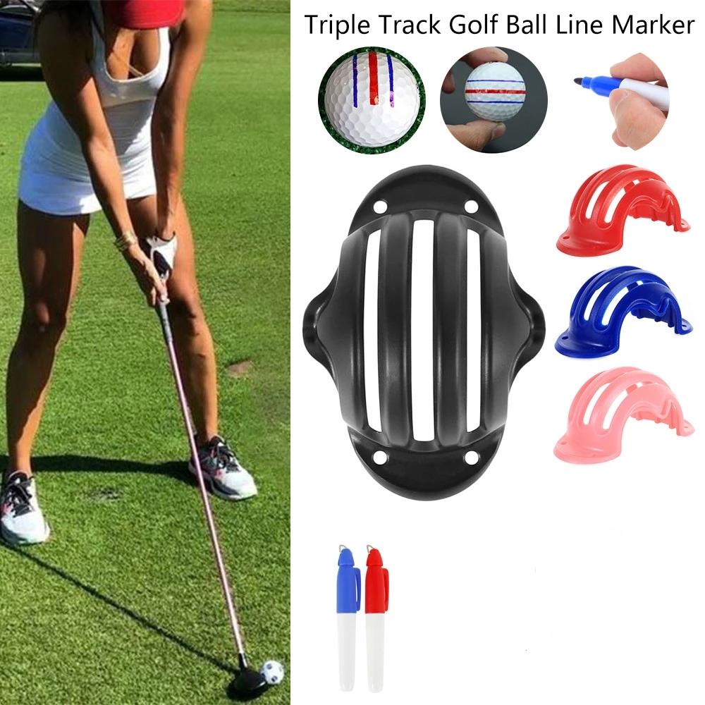 Training Accessories Golf Scriber Golf Ball Line Marker Pen Drawing Templates Alignment Marks Tool