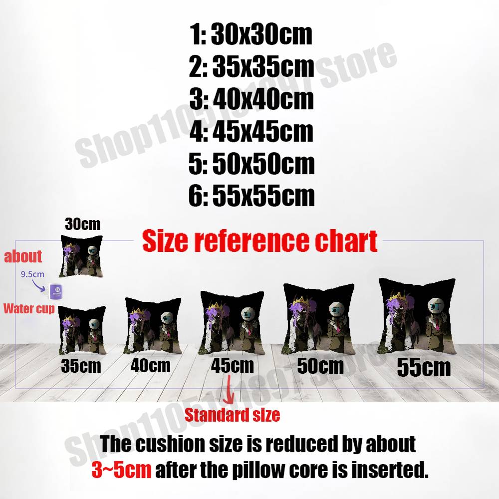 For Wemmbu Eggchan Tax Duo Throw Pillow Case Decoration 30Cm 45X45Cm Square Car Pillowcase Case