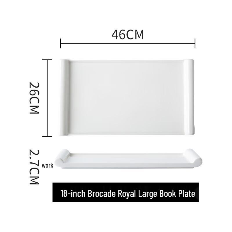 Japanese Style White Ceramic Sushi & Dessert Plate