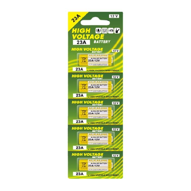 5 Pieces Metal Shell 23A 12V Alkaline Batteries MN21 MS21 V23GA L1028 GP23A LRV08 Dry Cell for Toy Remote Controller