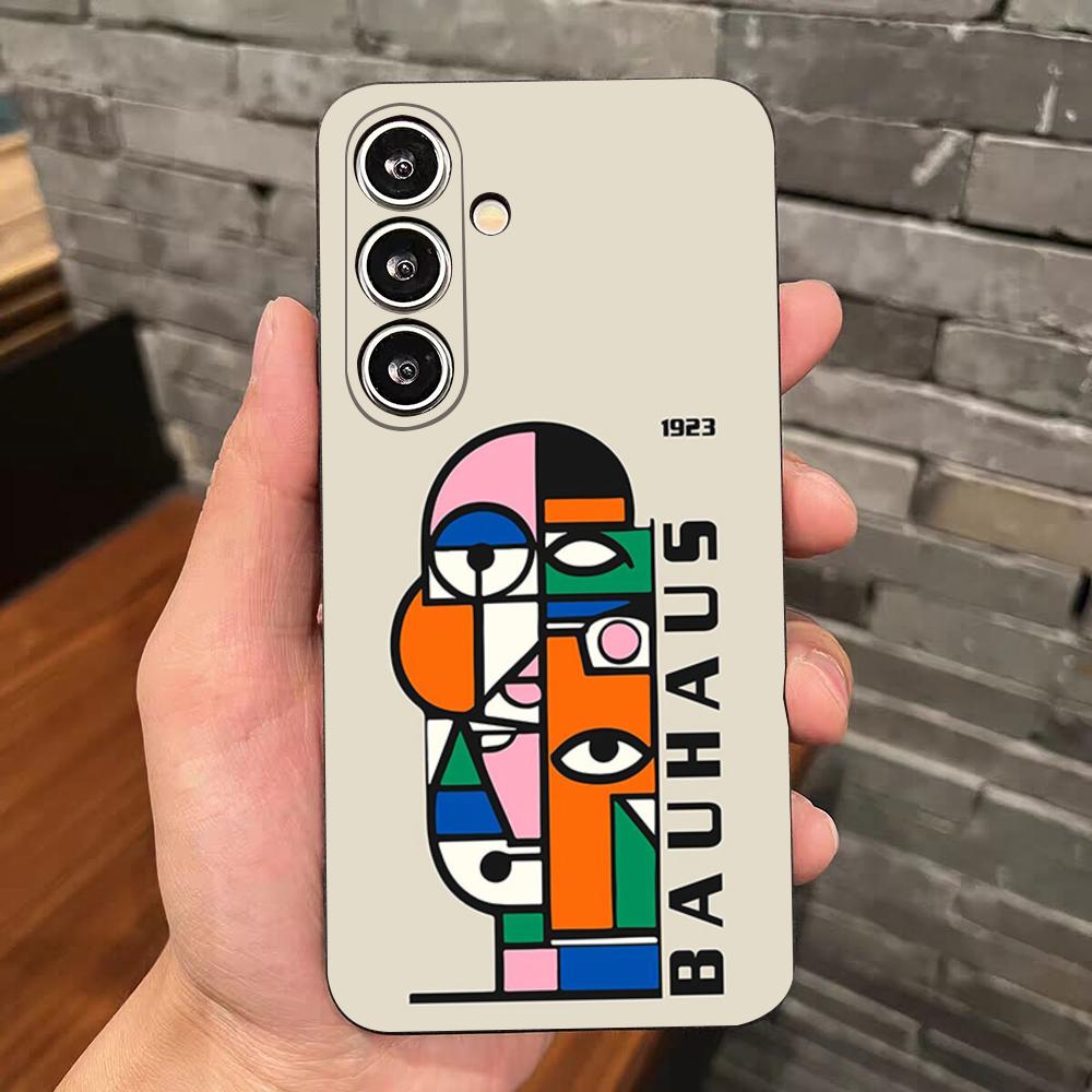 B-Bauhaus-ES Art Phone Case For Samsung S25 Edge S24 S23 S22 S21 S20 Ultra Plus Fe Galaxy A54 A53 A34 A25 A16 Silicon Cover
