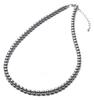 Baby Pearl Necklace Grand Premium Pearl Necklace 5mm 38cm Gray X Silver 3 Year Warranty [VOTRE COUTURE]