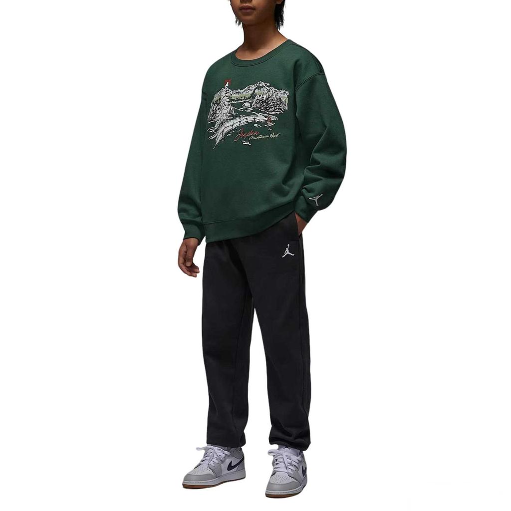 Jordan Курортный свитшот с принтом, пуловер с длинным рукавом, детские топы IQ9985-375