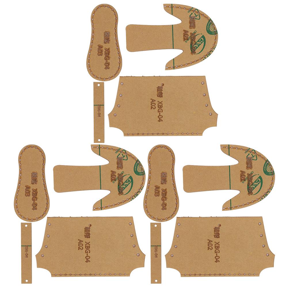 Transparent Acrylic Template Mini Shoes Boots Mold DIY Leather Pattern Stencil