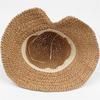 Маленькая соломенная шляпа, летняя солнцезащитная пляжная шляпа с бантом, рыбацкая шляпа, женская складная шляпа с козырьком