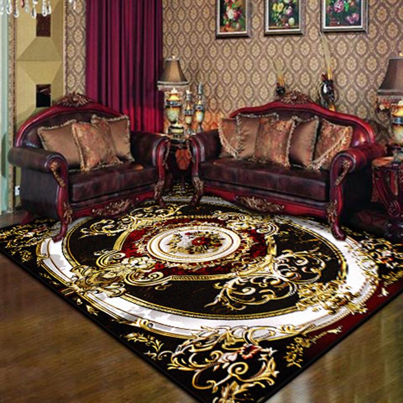Легкие Роскошные Ретро Ковры для Гостиной Моющиеся Ковры для Спальни Великолепный Нескользящий Ковер для Зоны Дивана Большой Коврик для Комнаты Напольный Настраиваемый