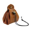 Drawstring PU Dice Bag Portable Dice Pouch Foldable Tray Storage Bag for Coins Keys Jewelry Small