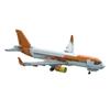 Aircraft DIY Assembly Brick Aviation Series EasyJet Airbus A320 Airplane Model Building Block Modular Technology Toy Kids Friend