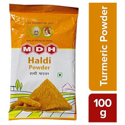 MDH Порошок куркумы 100 г | Премиальная специя Халди для готовки, карри и ароматных блюд