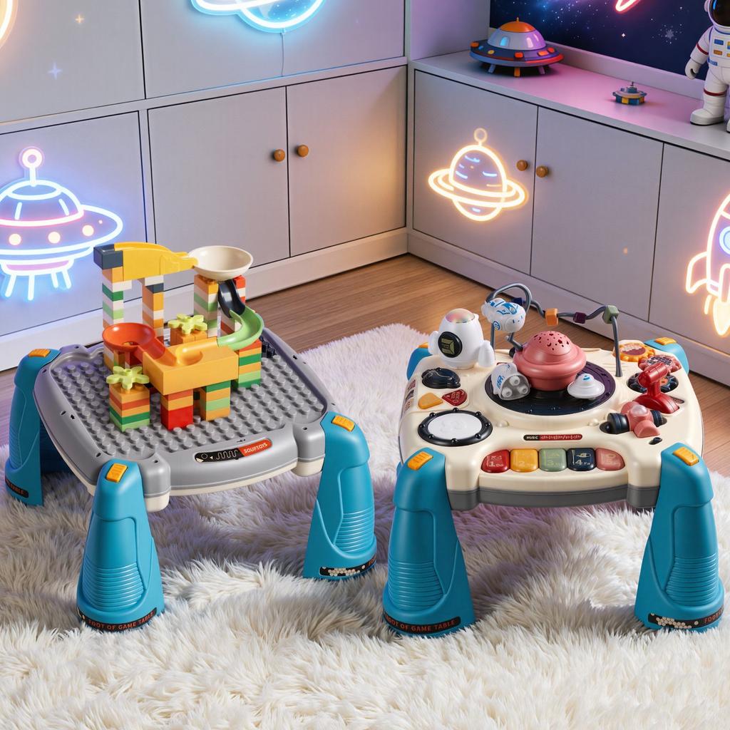 VEVOR Baby Spacecraft Musical Table Toys for 1-3 Years Old