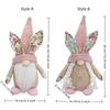 Spring Bunny Themed Easter Bunny Gnome Faceless Design Elf Stuffed Doll  Tabletop Decor