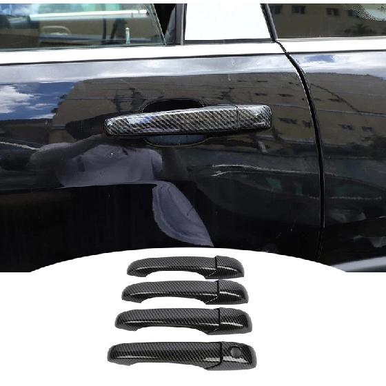 Carbon Fiber Door Handle Cover Fit for Chrysler Sebring MK3 JS 2007 2008 2009 2010 Car Accessories Gadget Decorate Stickers Trim