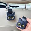 1/2/4Pcs Car Seat Hook Cartoon Cat Shape Strong Load-bearing Simple Installation Purse Bag Hanger Storage Hook Auto Interior Accessories