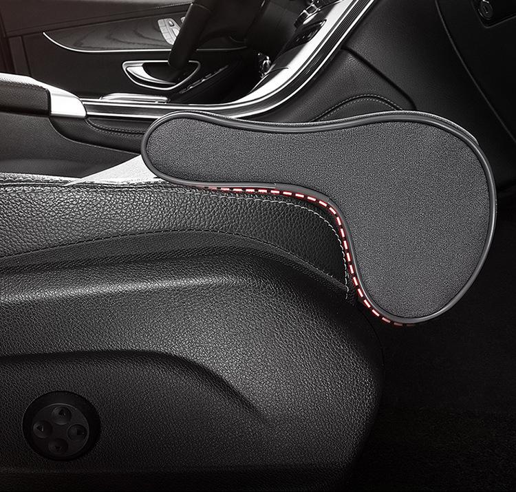 Подушка для ног из пены с эффектом памяти для автомобильного сиденья: Износостойкая замшевая подставка для ног для снятия давления