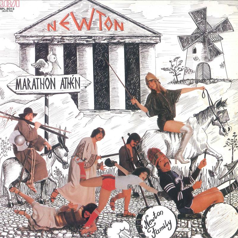 Виниловая пластинка NEWTON FAMILY Marathon RPL8013 RCA 1980 Япония Obi Поп Б/у