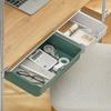 Attachable Under Table Storage Drawers Adhesive Desk Organizer Office Secret Case Punch-free Storage Boxes Sundries Container