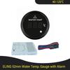 Universal 52mm Water Temp Gauge Temperature Meter 40-120℃ with 8 Colors  Backlight and Light Alarm for Car Motorcycle Boat