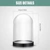 10pcdiy Transparent Plastic Vase Dome Ball with Screw-in Lid Preserved Flower Jar, Diy Crafts Holiday Display Home Decor
