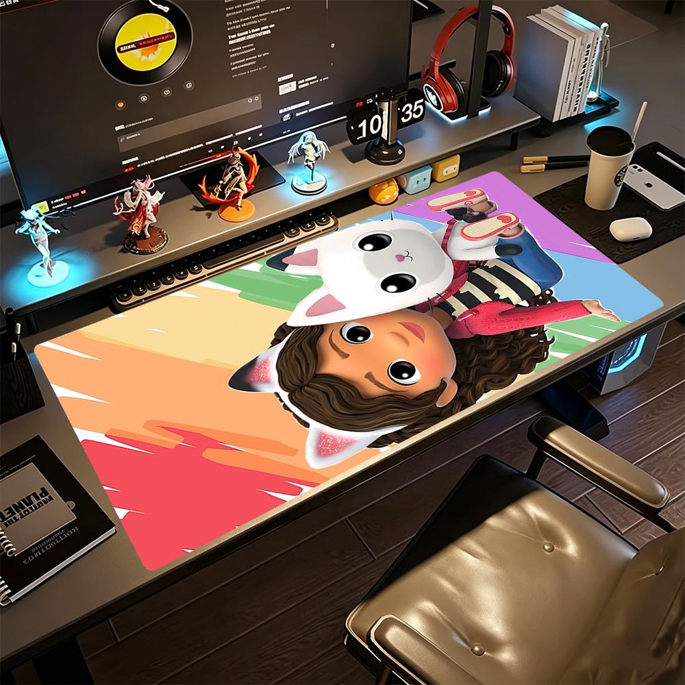Gabby's Dollhouse Large Mouse Pad Gamer Mousepad Office Mouse Mats Non-Slip Rubber Base Perfect for Office Laptop Gaming Setup