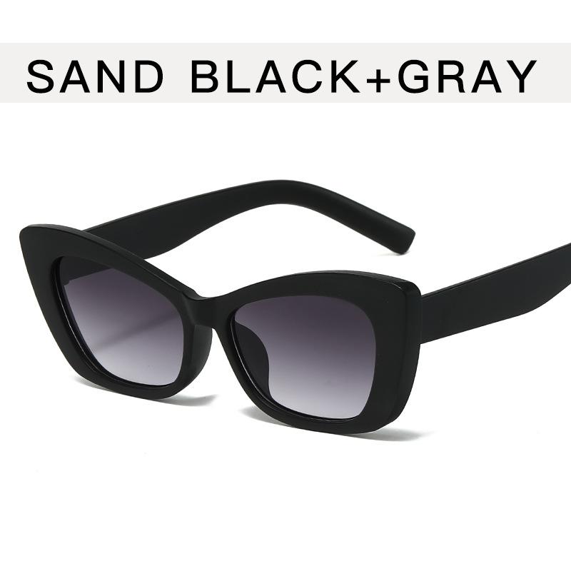 Cat Eye Shape Sunglasses Women European American Style Anti-reflective Female Glasses Vintage Retro Sun Glasses for Men