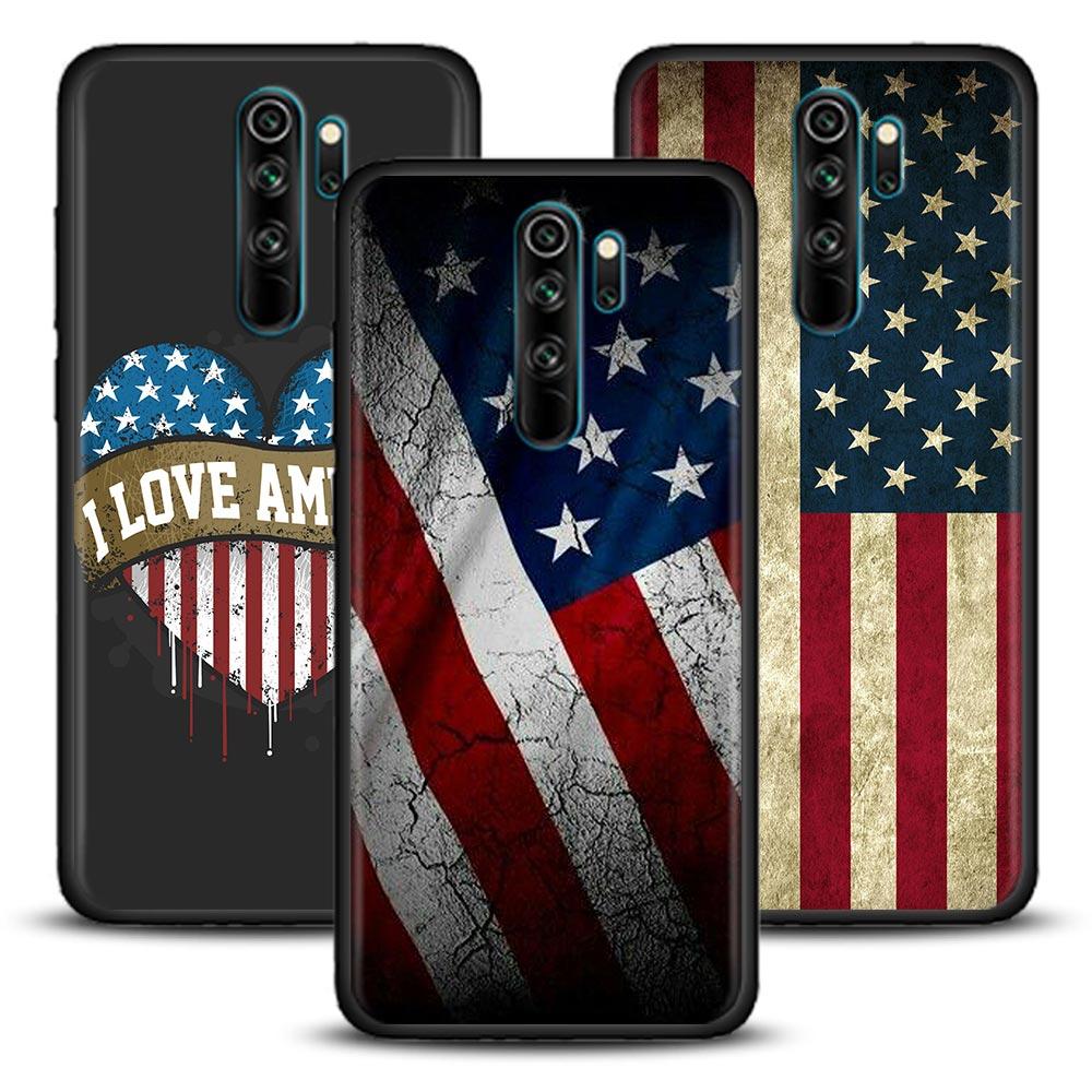 Американский доллар США флаг Couqe чехол для Xiaomi Redmi 9 9C NFC 9T 10 10C 6 7 A 8A K40 K50 Pro Plus мягкий чехол чехлы Fundas