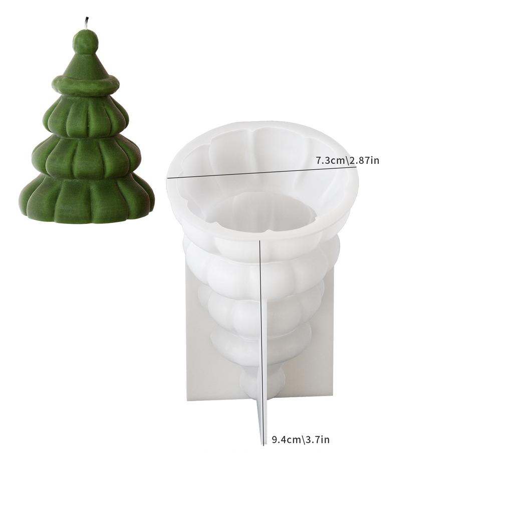 Формы для свечей на рождественскую елку, силиконовая форма Санта-Клауса для литья из эпоксидной смолы, свечи для ароматерапии 2025, рождественское украшение для дома