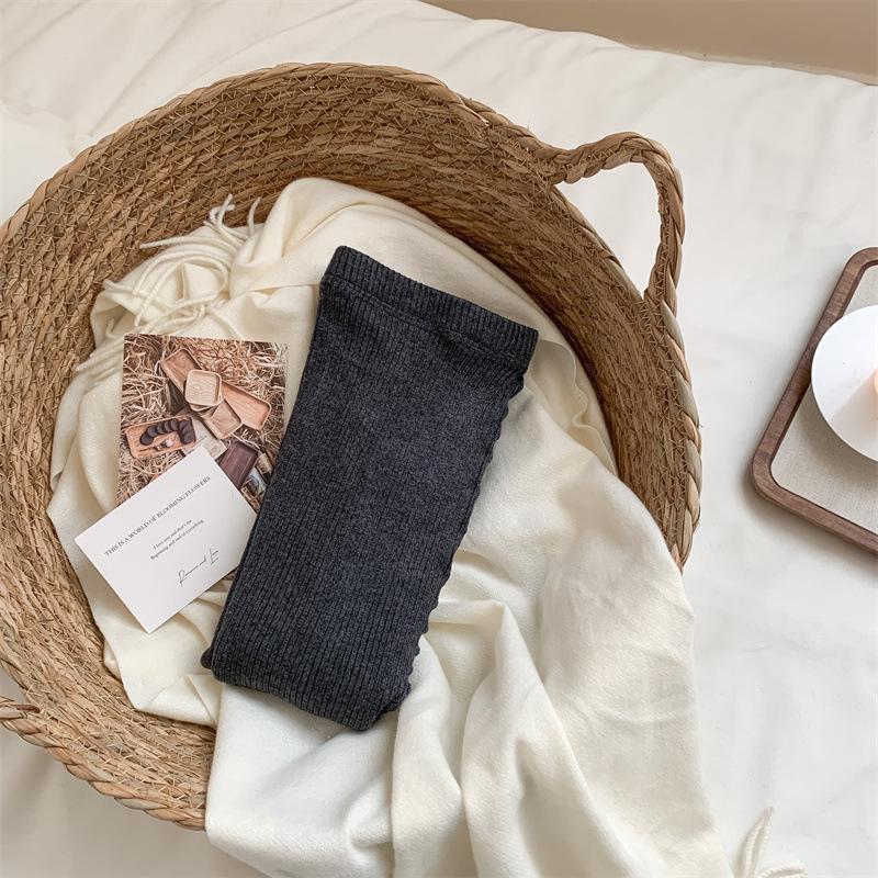 Шерстяные носки Простые вертикальные полоски Утягивающие колготки Теплые шерстяные леггинсы