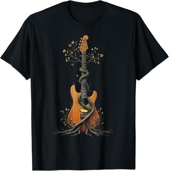 NEW LIMITED Acoustic Guitar Tree of Life Guitar Player Guitarist T-Shirt