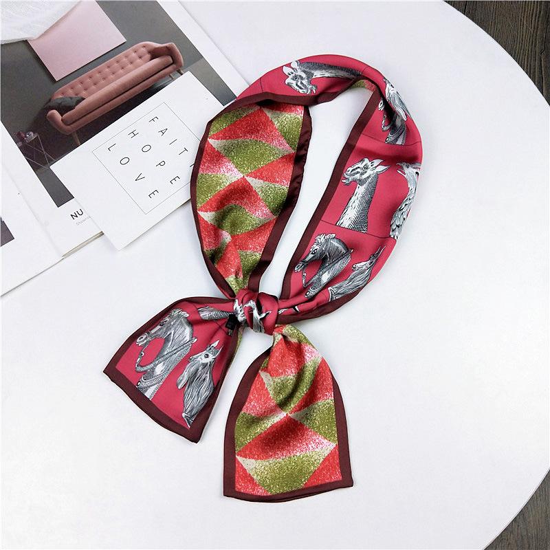 Pingjiao новый стиль весна и осень профессиональное украшение универсальный маленький шелковый шарф женский шарф узкий длинный ремень для волос галстук сумка пояс